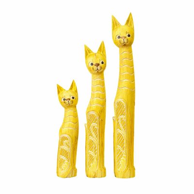 Set de gatos x3 AMARILLO 100/80/60