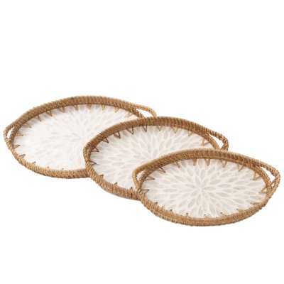 BANDEJA DECORATIVA SET 3 27/30/33